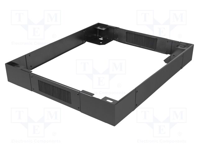 Cabinet socle; black; Standard: 19"; Y: 100mm; X: 800mm; Z: 800mm