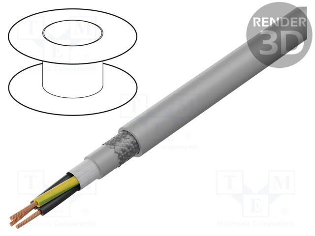 Wire: control cable; ÖLFLEX® FD CLASSIC 810 CY; 3G1,5mm2; PVC