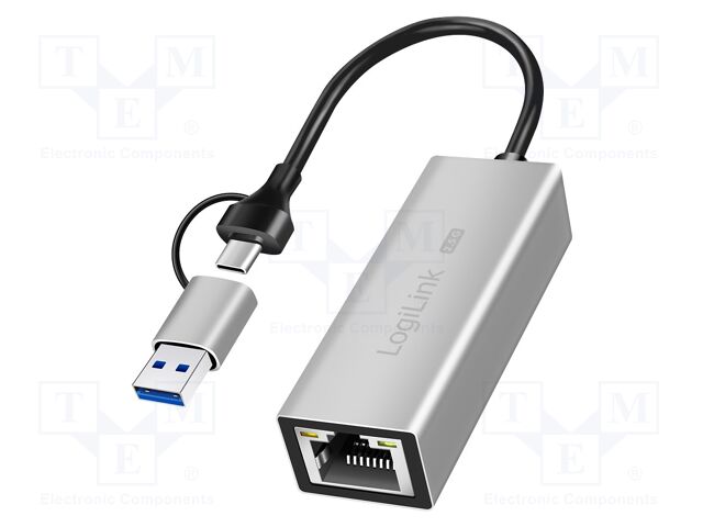 USB to Fast Ethernet adapter; USB 3.2; 10/100/1000/2500Mbps