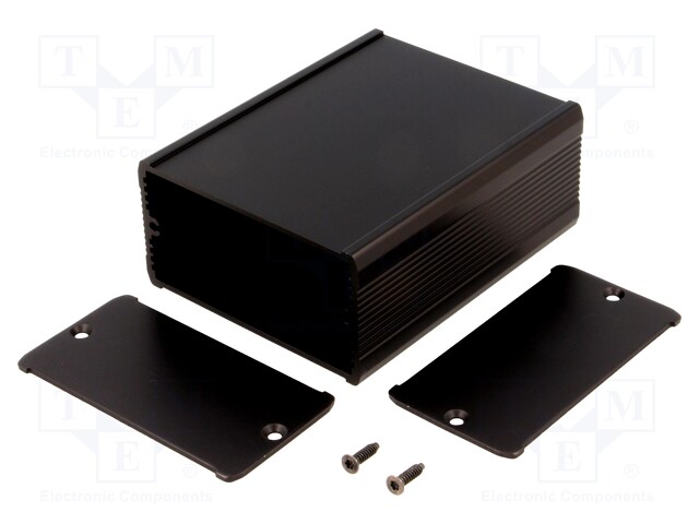 Enclosure: with panel; TUF; X: 80mm; Y: 100mm; Z: 42mm; aluminium