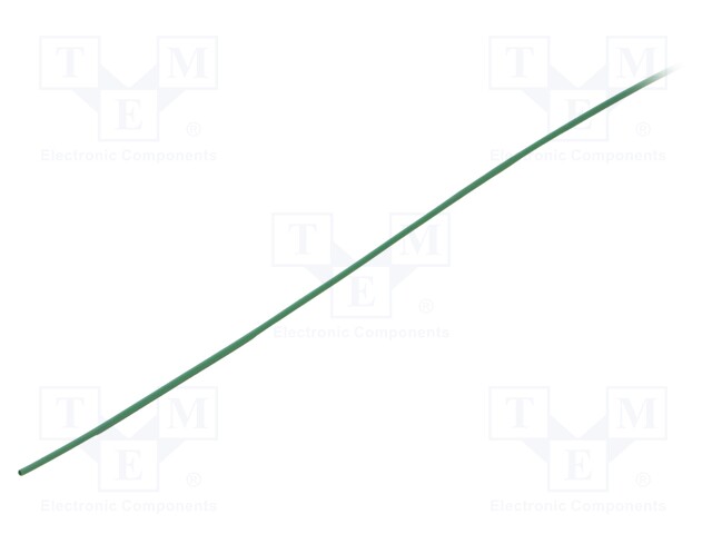 Heat shrink sleeve; glueless; 2: 1; 1.2mm; L: 1m; green; polyolefine