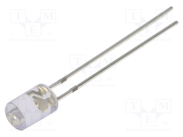 LED; blue; 5mm; 150mcd; 100°; Front: flat; 2.8÷3.4VDC; No.of term: 2