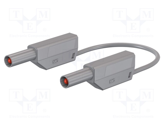 Test lead; PVC; 0.25m; grey; 32A; 1kV; Cond.cross sec: 2.5mm2
