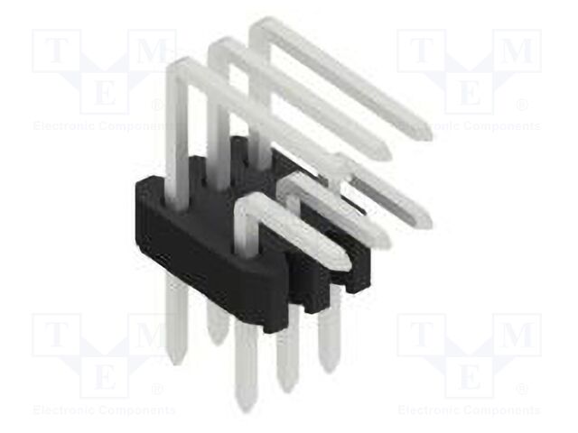 Connector: pin strips; pin header; male; PIN: 6; 1.27mm; THT; 2x3