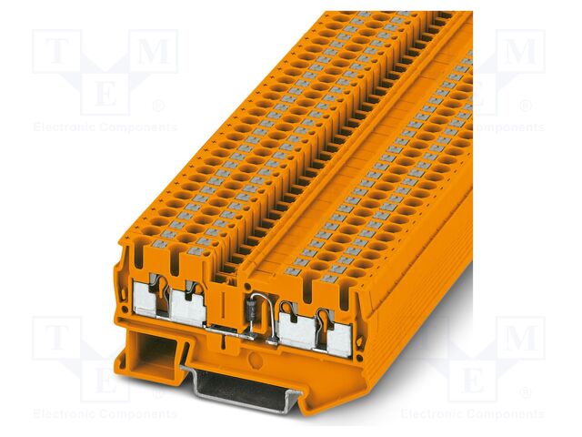 Splice terminal: rail; PA; L: 35.3mm; terminals: 4; W: 5.2mm; H: 72mm