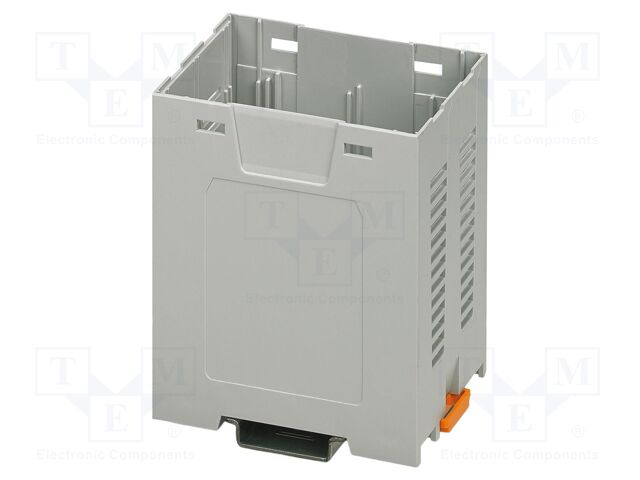 Enclosure base; grey; UL94V-0; EH 52,5; for DIN rail mounting