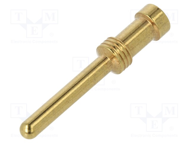 Contact; male; 2.5mm2; 14AWG; gold-plated; crimped; bulk; for cable