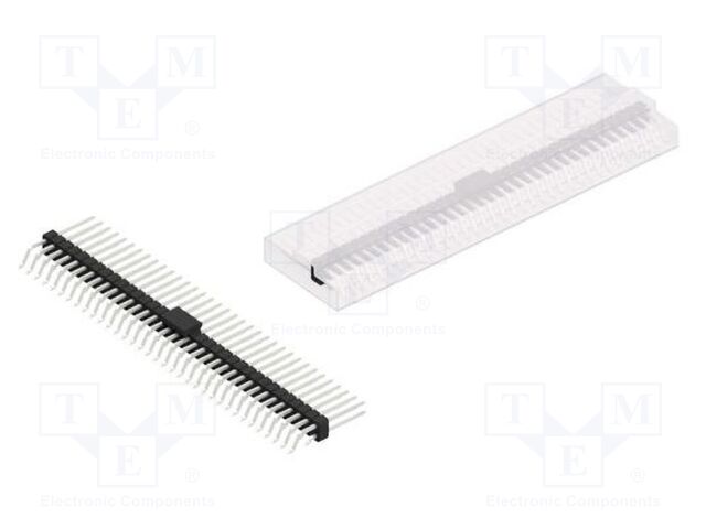 Connector: pin strips; pin header; male; PIN: 70; 2.54mm; SMT; 2x35