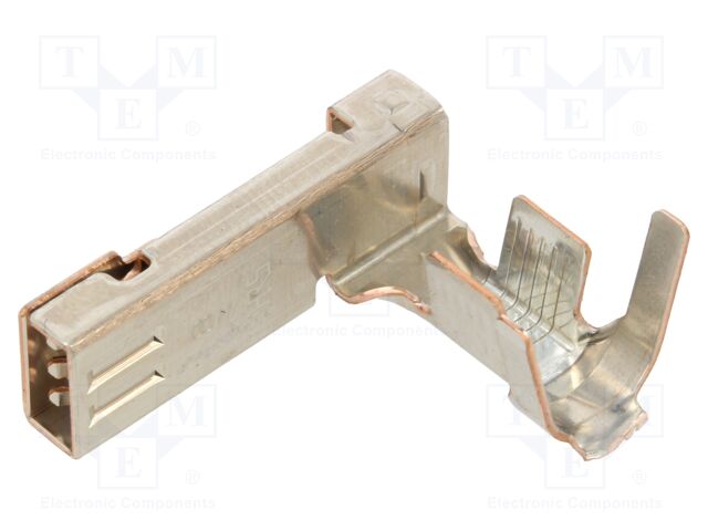 Contact; female; gold-plated; 8AWG; DF60; crimped; for cable