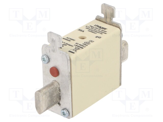 Fuse: fuse; gG; 50A; 500VAC; industrial; NH000