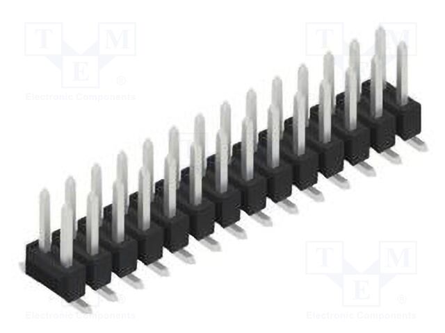 Connector: pin strips; pin header; male; PIN: 28; 2.54mm; SMT; 2x14