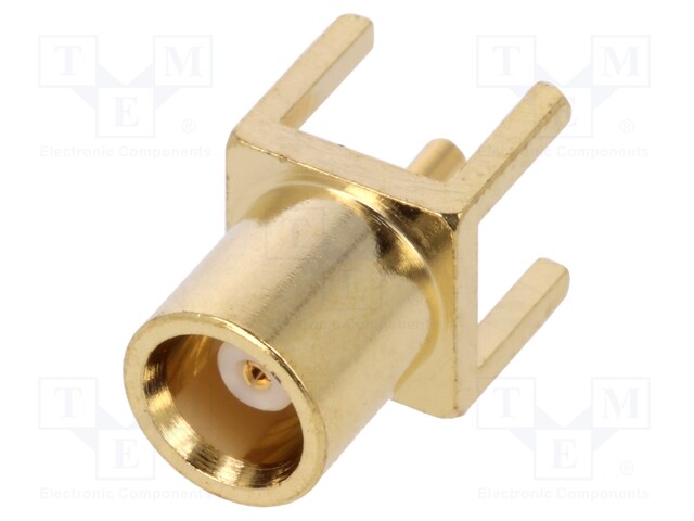Socket; MCX; female; straight; 50Ω; THT; teflon; gold-plated