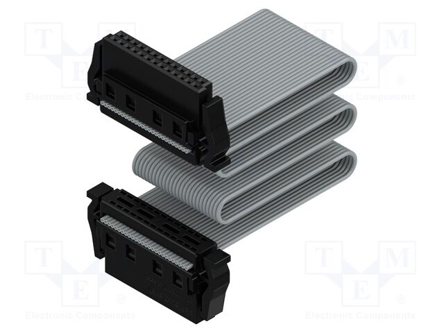 Ribbon cable with IDC connectors; Contacts ph: 1.27mm; PIN: 2x13