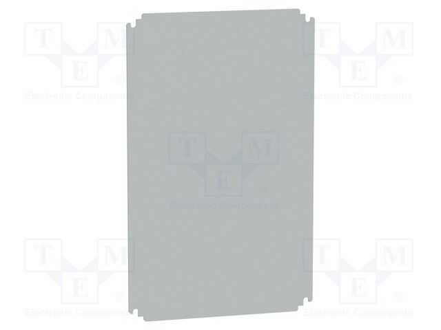 Mounting plate; galvanised steel; Plating: silicone