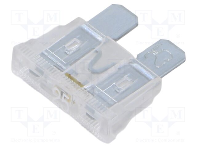 Fuse: fuse; 25A; 32VDC; automotive; 19.09mm; 19.09x5.12x18.87mm