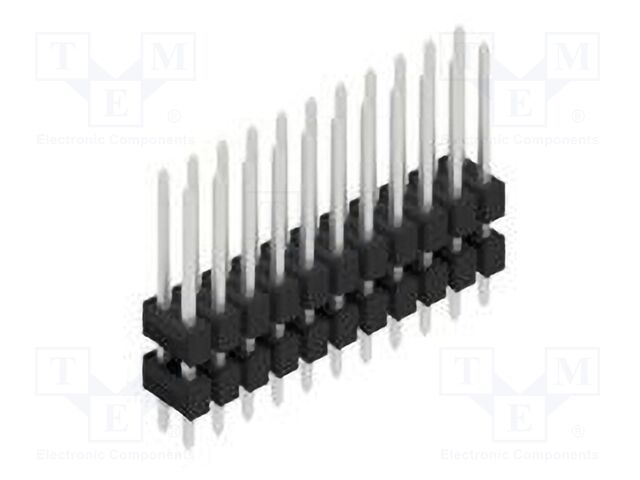 Connector: pin strips; pin header; male; PIN: 22; 2.54mm; THT; 2x11