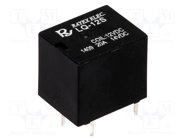 Relay: electromagnetic; SPDT; Ucoil: 12VDC; 20A; automotive; 6g