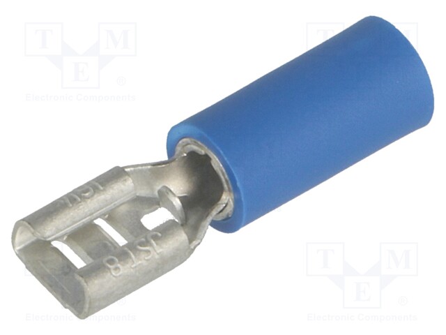 Terminal: flat; 4.8mm; 0.8mm; female; 1÷2.5mm2; crimped; for cable