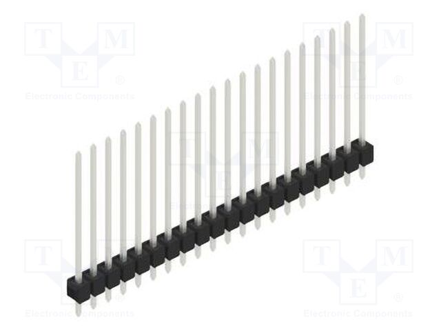 Connector: pin strips; pin header; male; PIN: 20; 2.54mm; THT; 1x20