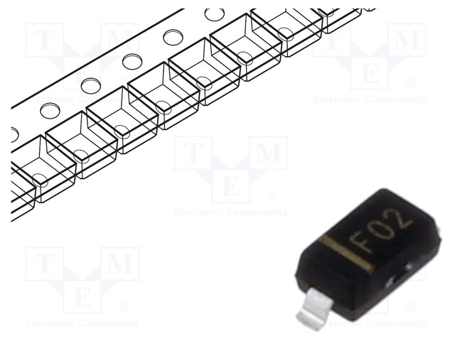 Diode: Schottky rectifying; SMD; 20V; 1A; SOD123; reel,tape