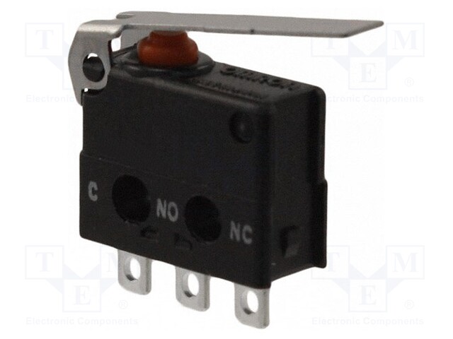 Microswitch SNAP ACTION; with lever; SPDT; 0.1A/30VDC; ON-(ON)