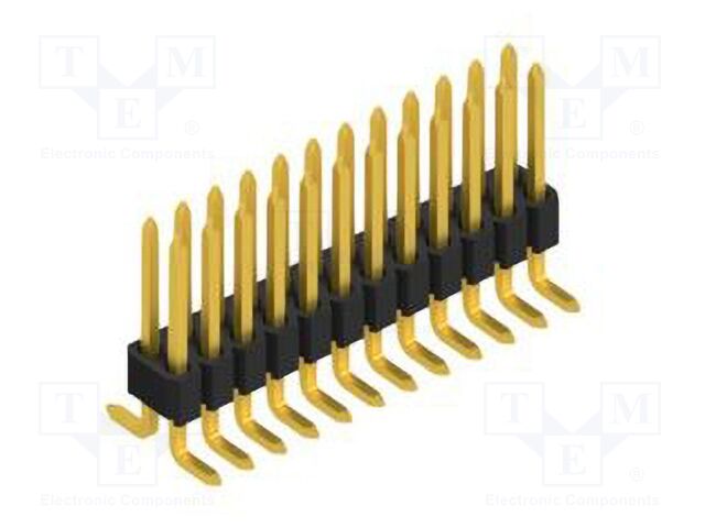 Connector: pin strips; pin header; male; PIN: 24; 1.27mm; SMT; 2x12