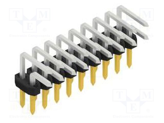 Connector: pin strips; pin header; male; PIN: 18; 2mm; THT; 2x9; 100V