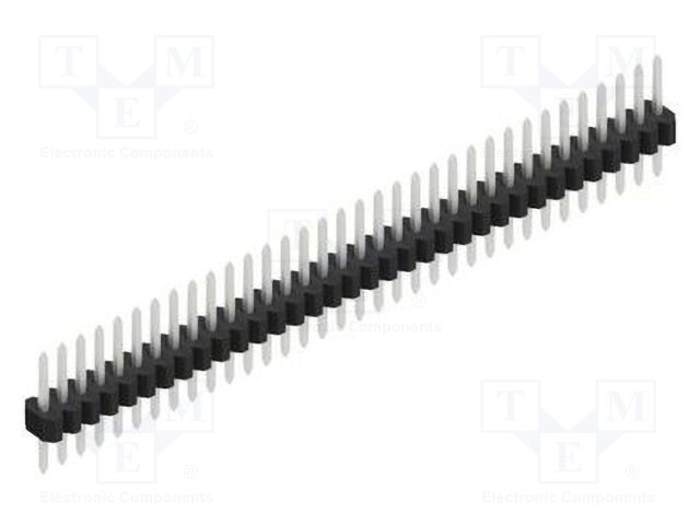 Connector: pin strips; pin header; male; PIN: 34; 1.27mm; THT; 1x34