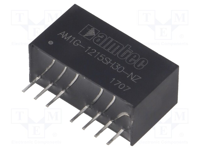 Converter: DC/DC; 1W; Uin: 9÷18V; 15VDC; Iout: 67mA; SIP8; 4.9g