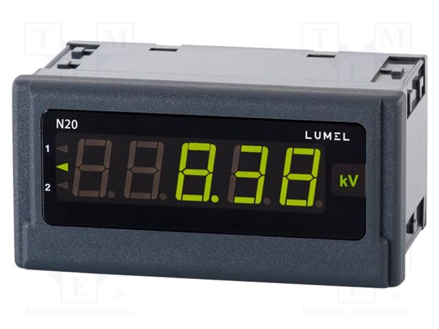Meter: temperature; digital,mounting; panel; LED; 5 digits; 6VA