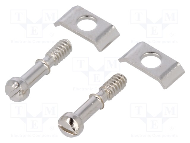 Set of screws for D-Sub; UNC4-40; Thread len: 6mm