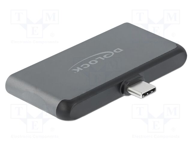 Hub USB; grey; Number of ports: 4; Standard: Power Delivery 3.0