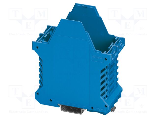 Enclosure base; blue; UL94V-0; ME 45; for DIN rail mounting