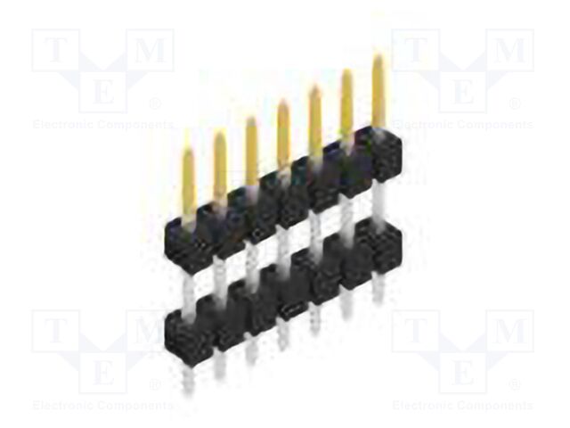 Connector: pin strips; pin header; male; PIN: 7; 2.54mm; THT; 1x7