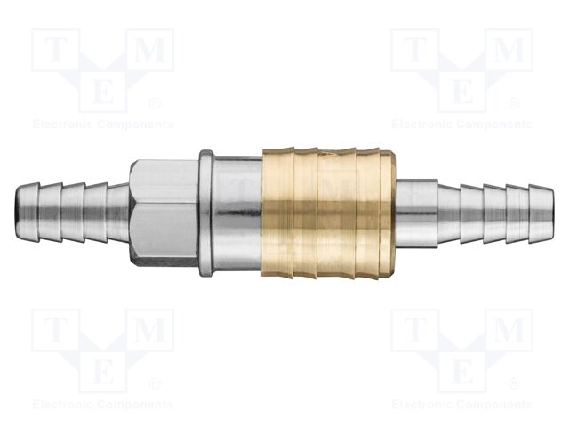 Quick connection coupling; with bushing; brass; Connection: 10mm