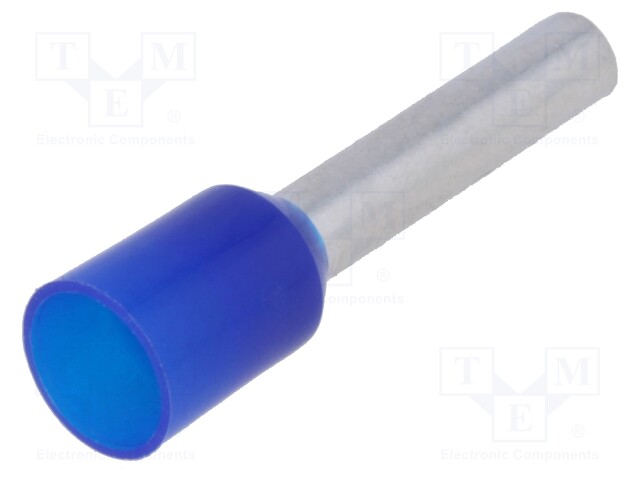 Bootlace ferrule; insulated; copper; Insulation: polyamide; 12mm