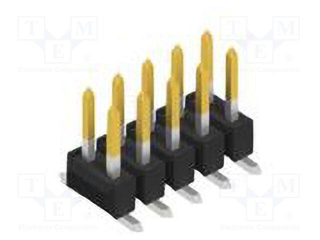 Connector: pin strips; pin header; male; PIN: 10; 2.54mm; SMT; 2x5