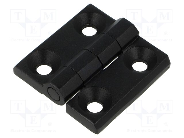 Hinge; L: 60mm; Width: 60mm; stainless steel; Holes pitch: 36mm