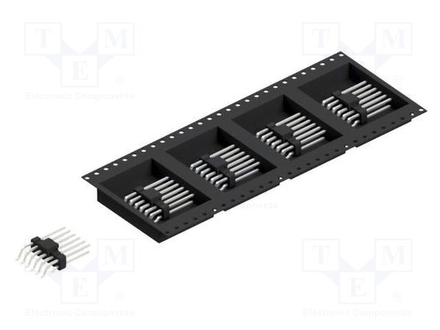 Connector: pin strips; pin header; male; PIN: 12; 2.54mm; SMT; 2x6