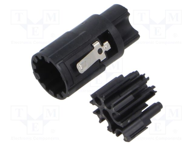 Connector: M17; male; contact insert; PIN: 7; crimped; w/o contacts