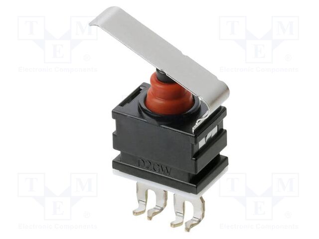 Microswitch SNAP ACTION; with lever; SPST-NC; 0.01A/13.5VDC