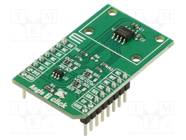 Click board; magnetic field sensor; analog,I2C,PWM; AS5600