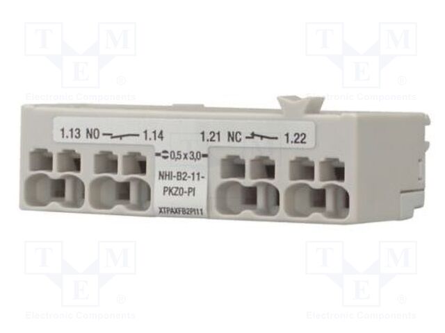 Auxiliary contacts; NC + NO; front; Leads: push-in terminals; PKZ