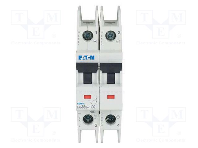 Circuit breaker; 220VDC; Inom: 3A; Poles: 2; for DIN rail mounting