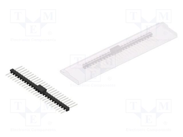 Connector: pin strips; pin header; male; PIN: 25; 2.54mm; SMT; 1x25