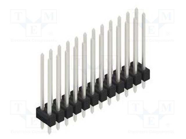 Connector: pin strips; pin header; male; PIN: 24; 2.54mm; THT; 2x12