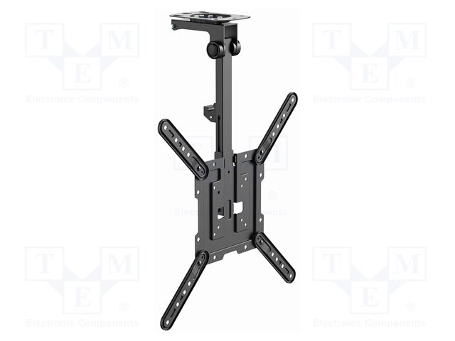 Holder; ceiling; 20kg; 23÷55"; black; Dim: 614x435x165mm