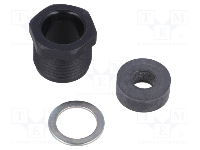 Half gland; PG11; Mat: polyamide; black