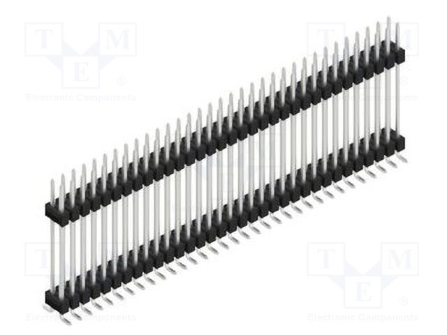 Connector: pin strips; pin header; male; PIN: 66; 2.54mm; SMT; 2x33
