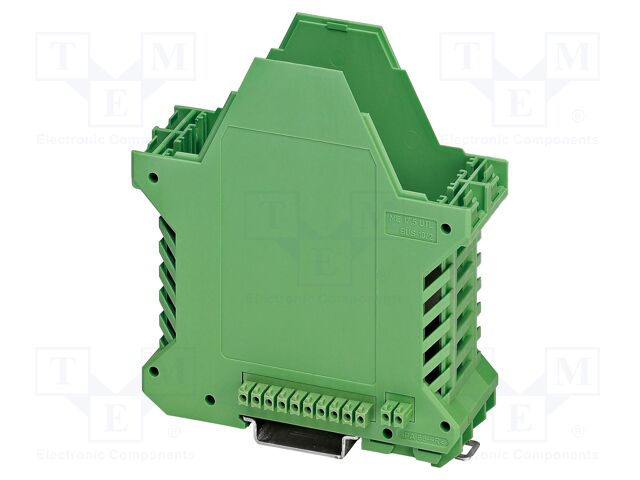 Enclosure base; with FE contact,with terminals; green; UL94V-0